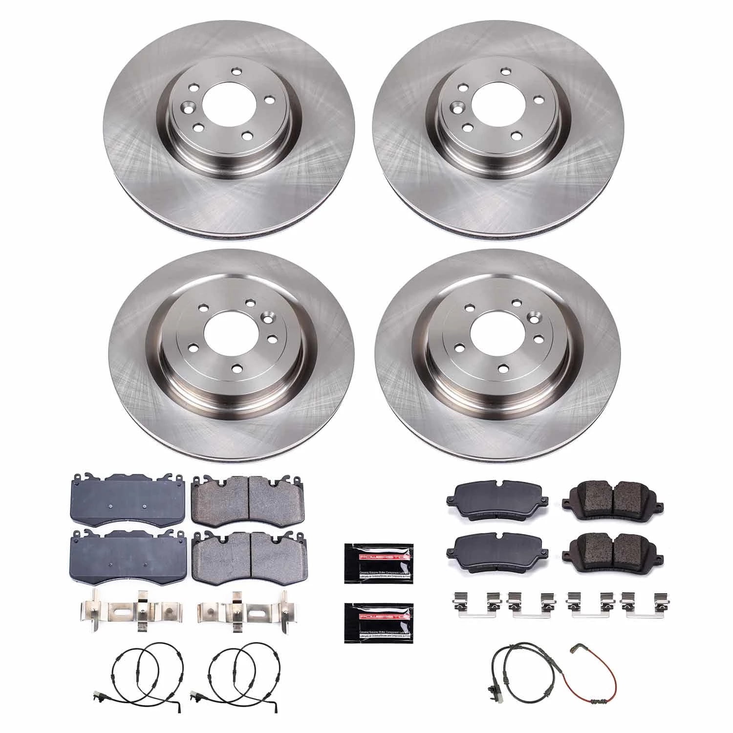 PowerStop Front and Rear Stock Replacement Brake Pad and Rotor Kit Fits: LAND ROVER Select Models KOE8789