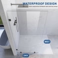 thumbnail image 4 of UKH07B2 38 in. W x 80 in. H Frameless Fixed Shower Glass Panel in Matte Black with 3/8 in. Clear Tempered Glass, 4 of 6