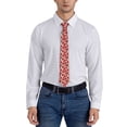thumbnail image 5 of Xecao Rose Flowers Print Tie For Men Necktie Woven Jacquard Neck Ties,Classic Men's Tie, 5 of 7