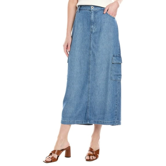 Bella Dahl womens Cargo Long Skirt, 31, Blue