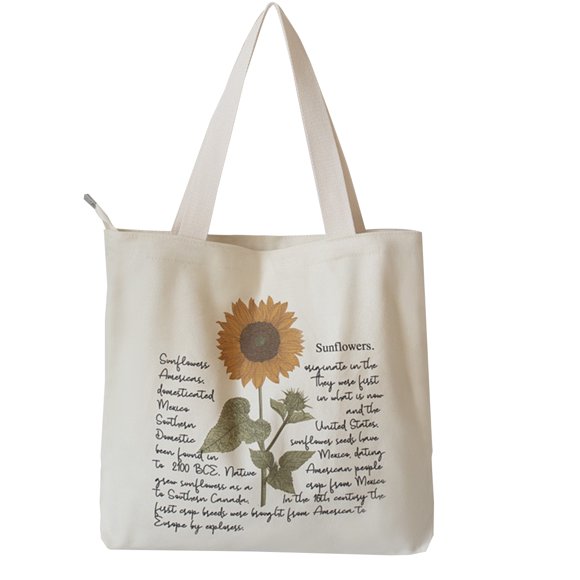 Sac Fourre-Tout en Toile Blanc Esthétique Personnalisé Personnalisé Réutilisable Sacs d'Épicerie Floral Art Linéaire Magasinage Sac à Bandoulière