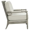 thumbnail image 4 of ACME Chaise d'Appoint en Tissu de Lin Beige et Chêne Gris, 4 of 6