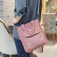 thumbnail image 5 of Vjnyvs Corduroy Shoulder Bag Women Vintage Shopping Bags Zipper Bookbag Handbags Casual Tote With Outside Pocket, 5 of 5