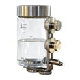 thumbnail image 3 of Comedero automático de acero inoxidable y vidrio para pájaros, duradero y con dispensador para periquitos. Aguja fina de 250 ml, 3 of 9