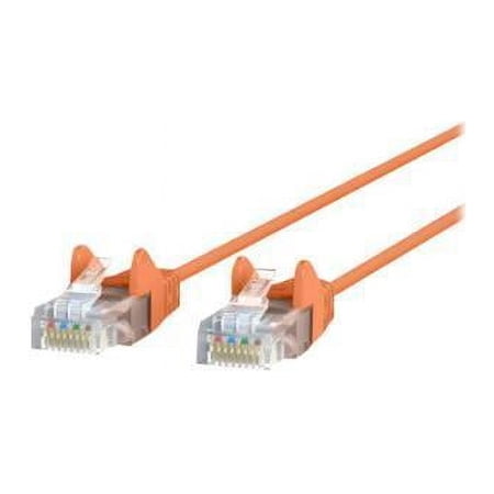 UPC: 0745883805785 | Belkin CE001B15-ORG-S 15 ft. Cat 6 Orange Slim Gigabit Snagless UTP Ethernet Cable