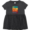 thumbnail image 3 of Inktastic Eat Sleep Jiu Jitsu Repeat Girls Baby Dress, 3 of 5