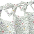 thumbnail image 4 of Mainstays Kids Meadow Print Light Filtering Tie Top Single Curtain Panel, 38" W x 95" L, 4 of 6