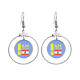 thumbnail image 1 of Soy de el Líbano Los pendientes cuelgan del aro de la joyería del círculo de la gota Unbranded M, 1 of 3