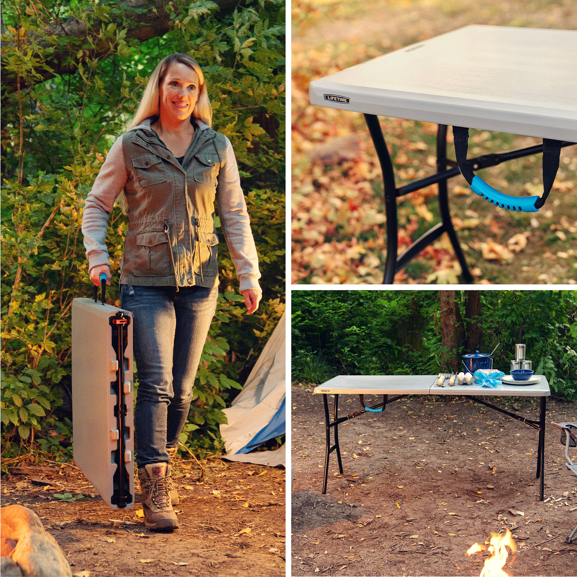 Lifetime 5-Foot Fold-in-Half Utility Table photo 8