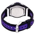 thumbnail image 2 of Women's Purple Accent Digital Watch, Black and Purple Resin Strap, 2 of 9