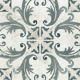 thumbnail image 3 of Vess, June Erica 12x12 Black Modern Framed Museum Art Print Titled - Teal Tile Collection I, 3 of 5