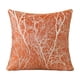 thumbnail image 1 of Elegante funda de cojín de 18 x 18 pulgadas, funda de almohada decorativa con ramitas para sofá. Naranja, 1 of 9