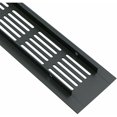 thumbnail image 4 of Paquete de 2 rejillas de ventilación de puerta de aluminio rectangulares 250x50 mm Protección contra insectos para RV, armario, cocina, etc. - Negro, HANBING, 4 of 5