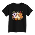 thumbnail image 4 of Qopobobo Toddler Girl Halloween T-Shirt Girls Halloween Short Sleeve T-Shirt for Kids Size 11-12 Years(Black, 11-12 Years), 4 of 4