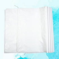 WHAMVOX 10 Pcs White Woven Bag Gunny Sack Sand Bags Plastic Snakeskin Bag for Packaging - 40x60 Standard Size