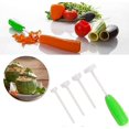 thumbnail image 3 of 4pcs Hammer Style Hollow-out Veggie Drill, Veggie Corkscrew Carver, 3 of 5