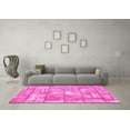 thumbnail image 3 of Ahgly Company Indoor Square Abstract Pink Modern Area Rugs, 6' Square, 3 of 4
