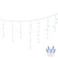 thumbnail image 2 of Vickerman 70 Blue M5 LED Icicle Light on White Wire, 9' Christmas Single Mold Light Strand, 2 of 2