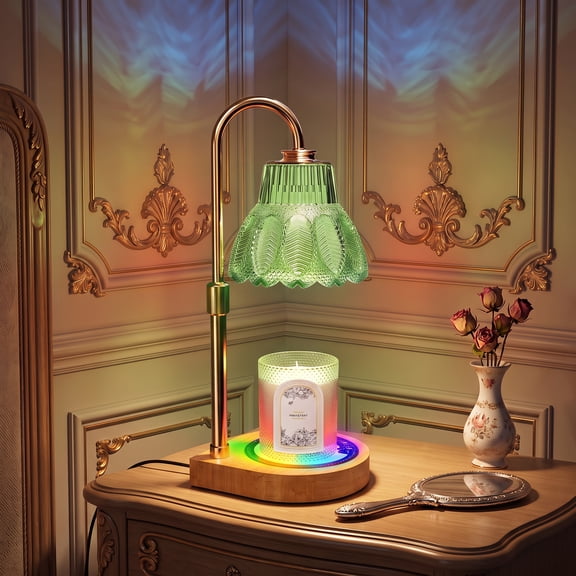 MQ Candle Warmer Lamp with Timer & Dimmer, Gift for Women Mom New Home Decor, Jar Wax Melt Warmer Includes 2 Bulbs
