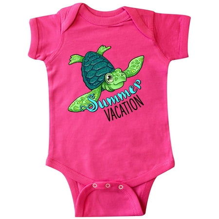 

Inktastic Summer Vacation cute sea turtle Gift Baby Boy or Baby Girl Bodysuit