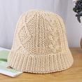 thumbnail image 4 of CoCopeaunts Knit Beanie Winter Hat Thermal Thick Fleece Snow Solid Color Bucket Hat for Men and Women Keep Warm Autumn Winter, 4 of 8