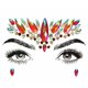 thumbnail image 4 of Pegatinas de tatuajes temporales brillantes brillar 9 juegos con joyas para la cara, 4 of 5