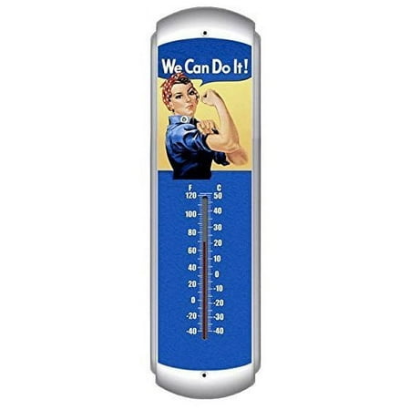 Rosie the Riveter "We Can Do It" Metal Thermometer SIG-0119