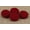 Red (Pack of 12 Pieces), variant on Dark Brown Round Rayon Fabric Covered Decorative 2 Holes Buttons Sewing Craft - Pack of 12 Pieces