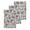 Black, variant on Spring Flowers Kitchen Dish Towels for Drying Dishes Set of 3, Farmhouse Sage Green Pastoral Floral Leaf Waffle Weave Microfiber Hand Tea Bathroom Towels Quick Dry & Absorbent Towel 12x12