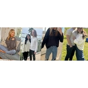 Fantaslook Sweaters for Women Oversized Crewneck Long Sleeve Chunky Knit Pullover Sweaters Tops Trendy Fall Outfits