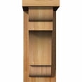 thumbnail image 2 of 6"W x 10"D x 14"H New Brighton Rough Sawn Corbel w/Backplate, Western Red Cedar, 2 of 9