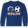 thumbnail image 3 of Inktastic Go, Spain- Soccer, Football Long Sleeve Youth T-Shirt, 3 of 5