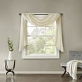 thumbnail image 3 of Madison Park Curtains Solid Crushed Scarf Sheer, 42"x144", Off-White, 3 of 6