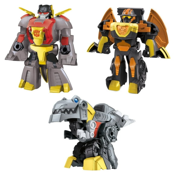 Transformers: Dinobot Adventures Dinobot Squad Grimlock, Dinobot Snarl, and Predaking Kids Toy Action Figure for Boys and Girls (16”)
