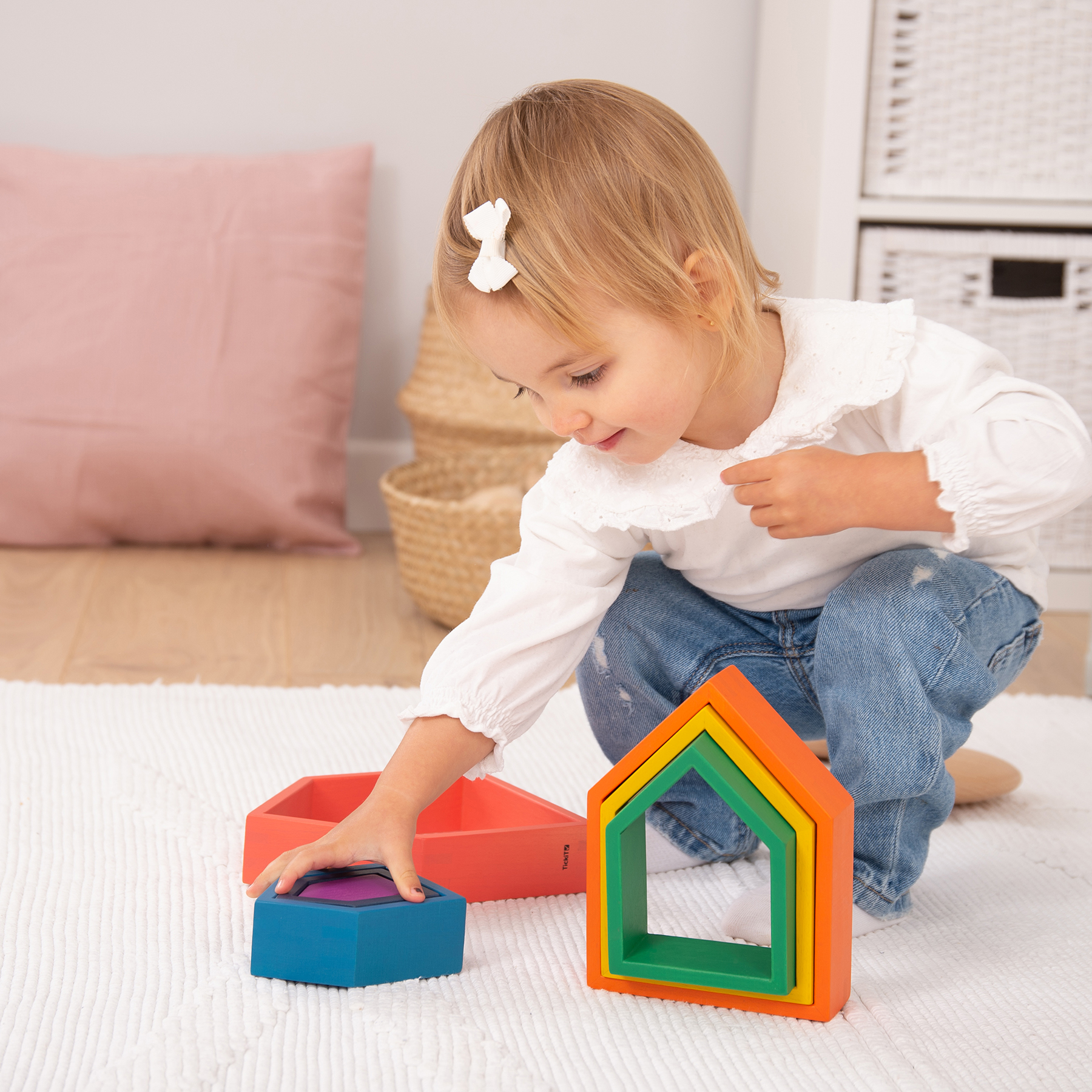 TickiT Rainbow Architect Houses - Set of 7