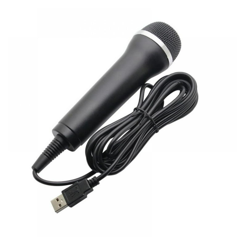 USB Handheld Microphone for Nintendo Switch USB Microphone for Singing,  Plug and Play 3.5M, Guitar Hero, Karaoke Singing Games 