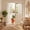 Natural-36"W x 48"L (Pack of 2), variant on Blackout Short Linen Curtafor Cafe 40 Inch Length 2 Panels Half Door Window Small Curtain Front Glkitchen Basement Loft Cream