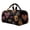 Interesting embroidery, variant on Large Quilted Duffle Bag Hippie Floral Portable Gym Weekender Bag Zipper Workout Grocery Pouch for Business Trip