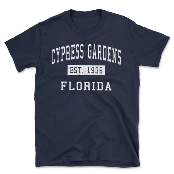 Cypress Gardens Florida Classic Established Men's Cotton T-Shirt