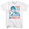 thumbnail image 1 of Bruce Lee JKD Stacked White Adult T-Shirt, 1 of 2
