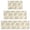 Daisy Pioneer Flower Beige Pattern, variant on Daisy Pioneer Flower Green Pattern Kitchen Rugs Set Of 3, Non Slip Washable Kitchen Runner Rugs, Decorative Floor Mats for Sink Laundry and Home Use, 17"x30" 17"x47" 17"x59"