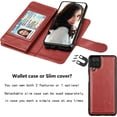 thumbnail image 4 of NJJEX Wallet Case for Samsung Galaxy A03S A12 A13 A14 A23 A32 A51 A52 A53 A54 5G Case,[9 Card Slots] PU Leather Credit Holder Folio Flip [Detachable] Kickstand Lanyard Magnetic Phone Cover [Wine Red], 4 of 7