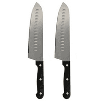 Royal Norfolk Cutlery Santoku 7.5″ Knife Set, 2-Pack – Granton Edge Stainless Steel Blades