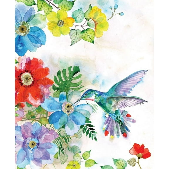 Hummingbird Garden Journal (Deluxe Binding with Gold Gilded Pages), (Hardcover)