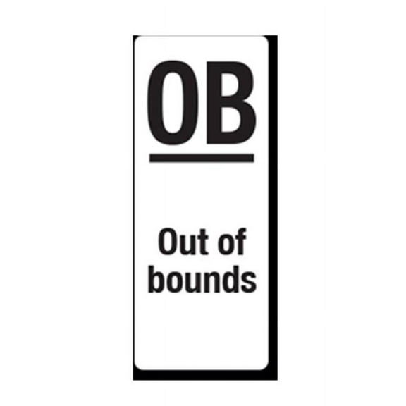 EverMark WVM020 Out of Bounds Clip-On Sign