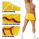 thumbnail image 5 of Pantalones cortos para correr AIMPACT para hombre, ejercicios de respiración, gimnasio, color amarillo, 5 of 6
