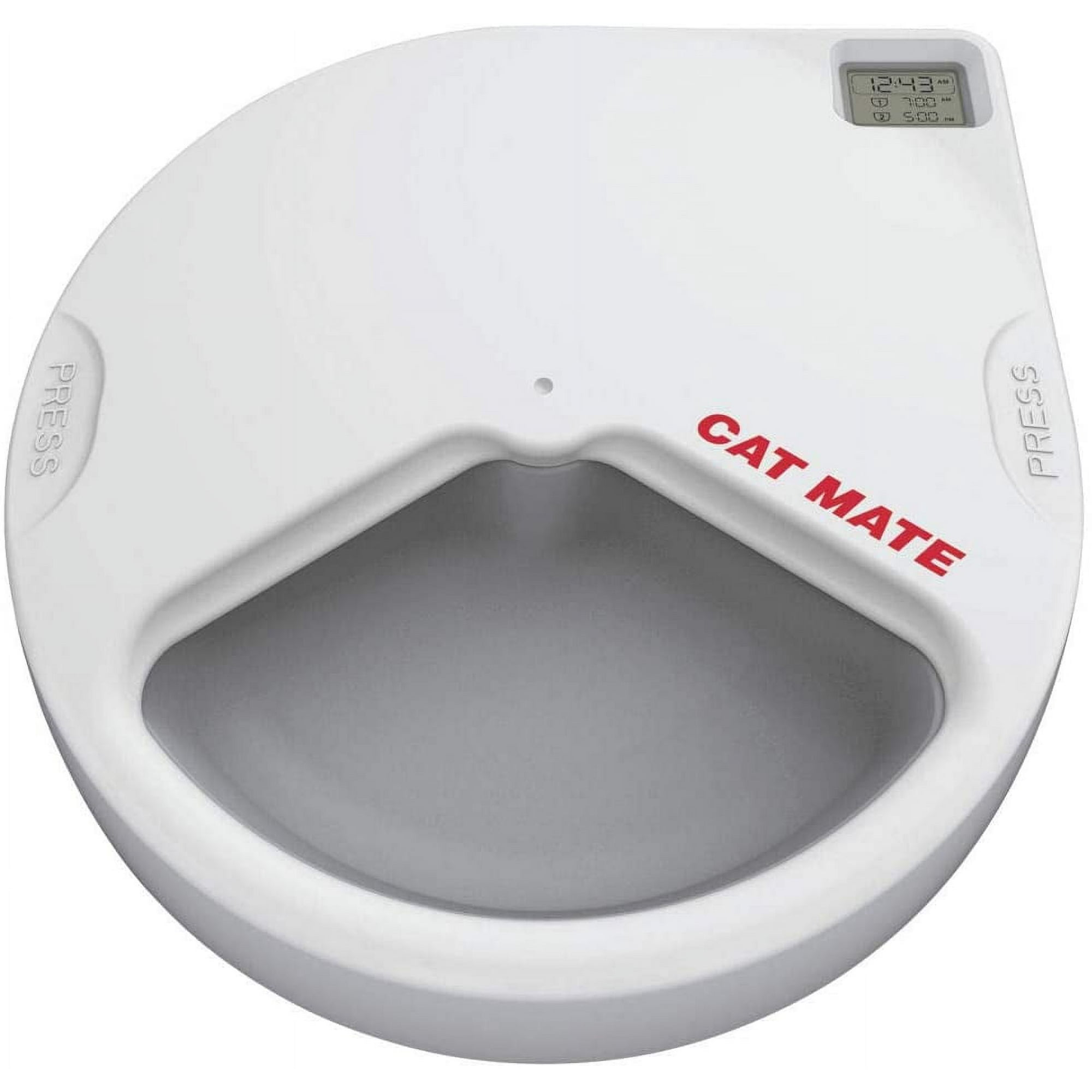 at Mate C500 Automatic Pet Feeder Cat or Small Dog Bowl with Digital Timer For Wet or Dry Pet Food 5 Meal Carousel up to 330g in Each Walmart