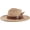 Khaik, variant on Brim Fedora Hat for Men Women Felt Boho Suede Panama Hats M-L