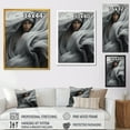 thumbnail image 4 of Designart "Soothing Shadows Grey Tranquility I" Abstract Framed Wall Art - Modern Grey Abstract Collages Entryway Framed Wall Art, 4 of 6