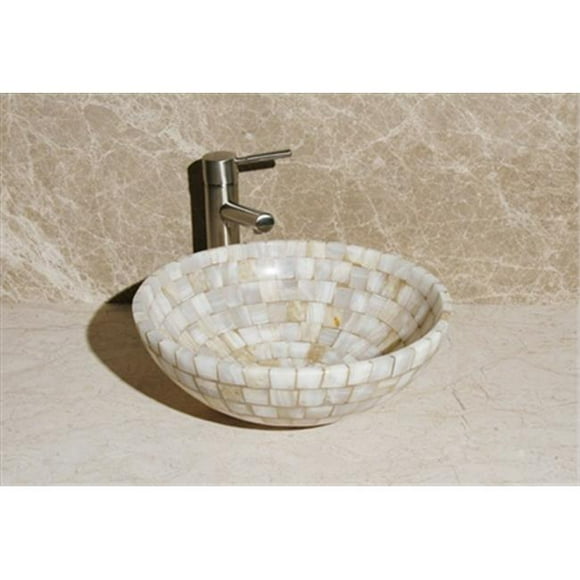 Allstone L-Vmr-Sr-16W Mosaic Vessel- Polished